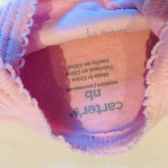 CARTER’S ONESIE SET NEW BORN BABY GIRL NB NWOT - Picture 5 of 5